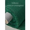 100% len premium smaragdový