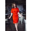 Dámské šaty z hedvábí Alchemilla červené 5