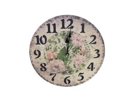 Hodiny pr. 34cm - KVĚTINY 355218