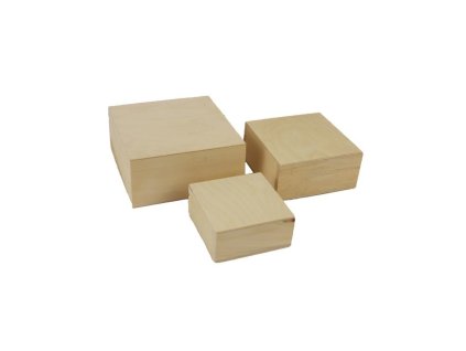 Sada dřevěných boxů, 3ks 097072