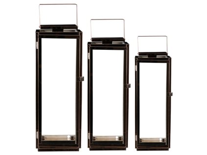 Lucerna - tenké kovové rámy, barva měděná, cena za sadu 3 ks