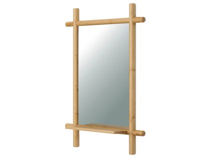 Nástěnné zrcadlo, bambus, přírodní, AZR-B027 NAT