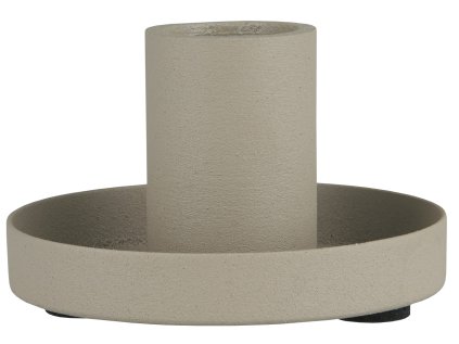 Kovový svícen Ash Grey, IB Laursen, Ø7 × 4 cm