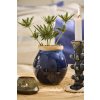 Keramická váza Ib Laursen Avignon Blue, přírodní okraj, 13,5 cm