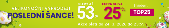 Slevy až 53 % + navíc 25 %