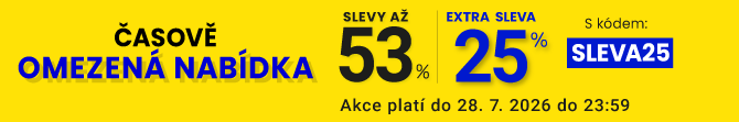 Slevy až 53 % + navíc 25 %