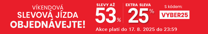 Slevy až 53 % + navíc 25 %
