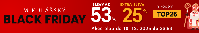 Slevy až 53 % + navíc 25 %