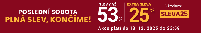 Slevy až 53 % + navíc 25 %