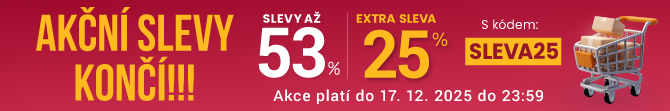 Slevy až 53 % + navíc 25 %