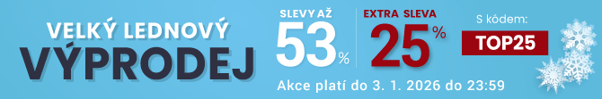 Slevy až 53 % + navíc 25 %