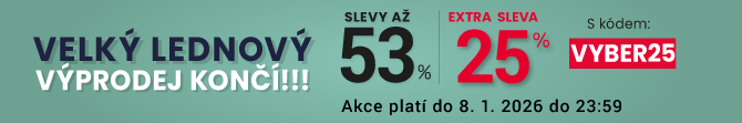 Slevy až 53 % + navíc 25 %