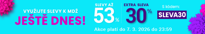 Slevy až 53 % + navíc 30 %