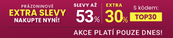 Slevy až 53 % + navíc 30 %