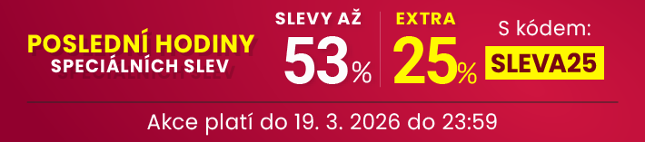 Slevy až 53 % + navíc 25 %