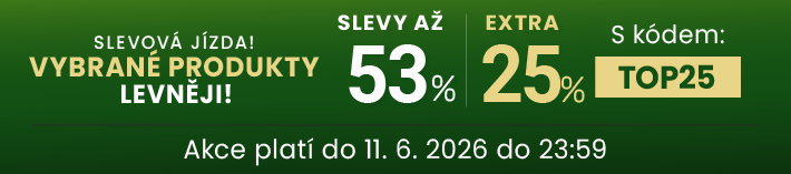 Slevy až 53 % + navíc 25 %
