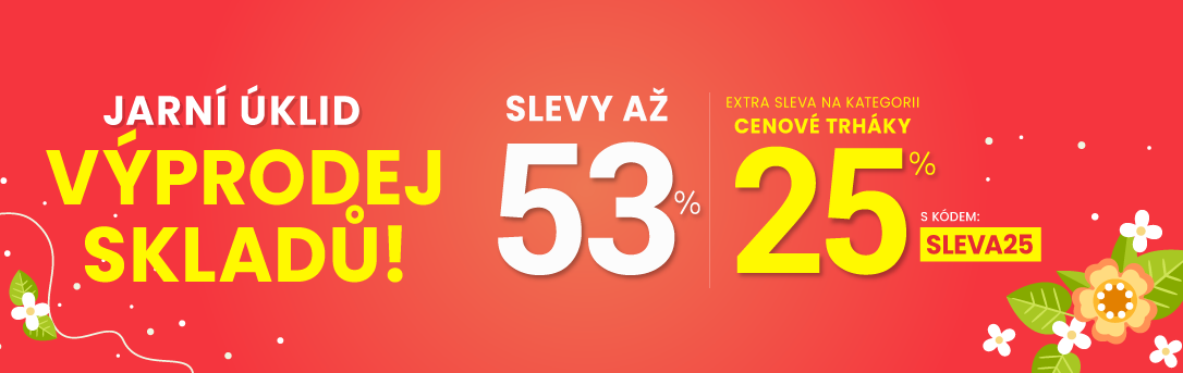 Slevy až 53 % + navíc 25 %
