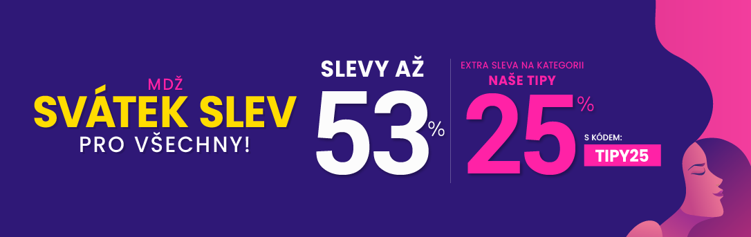 Slevy až 53 % + navíc 25 %