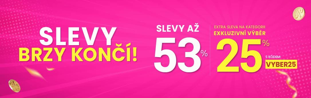 Slevy až 53 % + navíc 25 %