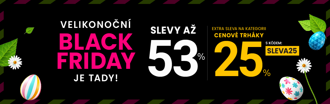 Slevy až 53% + navíc sleva 25 %