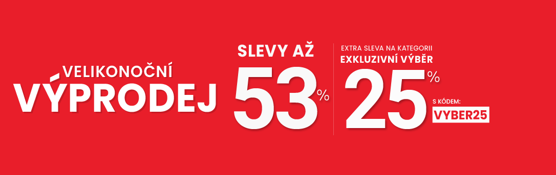 Slevy až 53 % + navíc 25 %