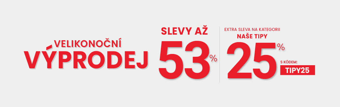 Slevy až 53 % + navíc 25 %