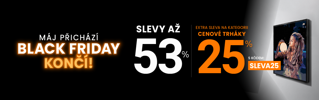 Slevy až 53 % + navíc 25 %
