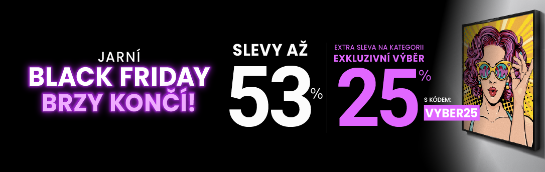 Slevy až 53 % + navíc 25 %