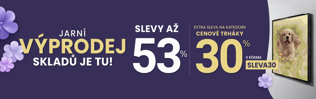 Slevy až 53 % + navíc 30 %