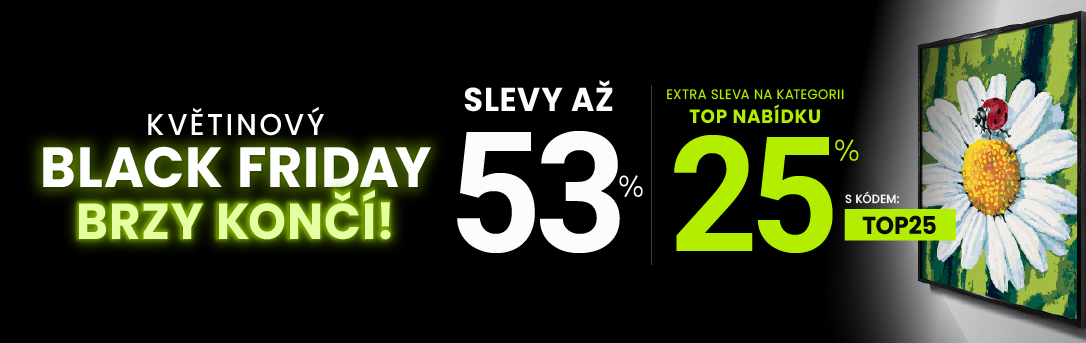 Slevy až 53% + navíc sleva 25 %