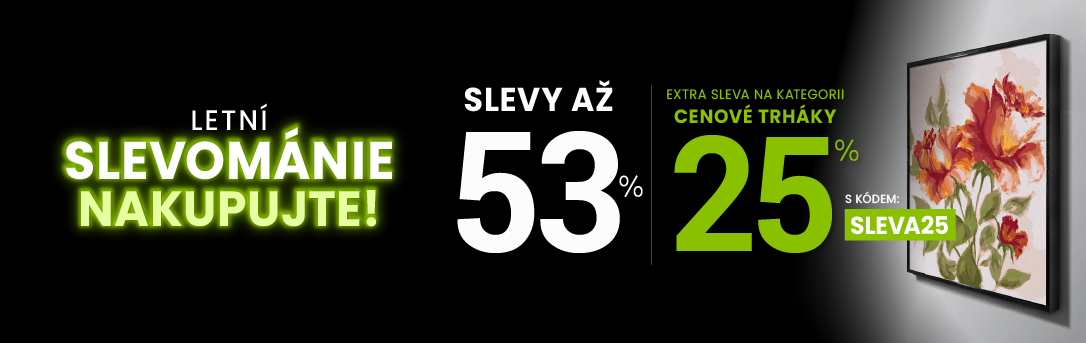 Slevy až 53 % + navíc 25 %