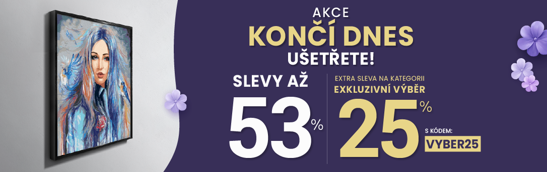 Slevy až 53 % + navíc 25 %