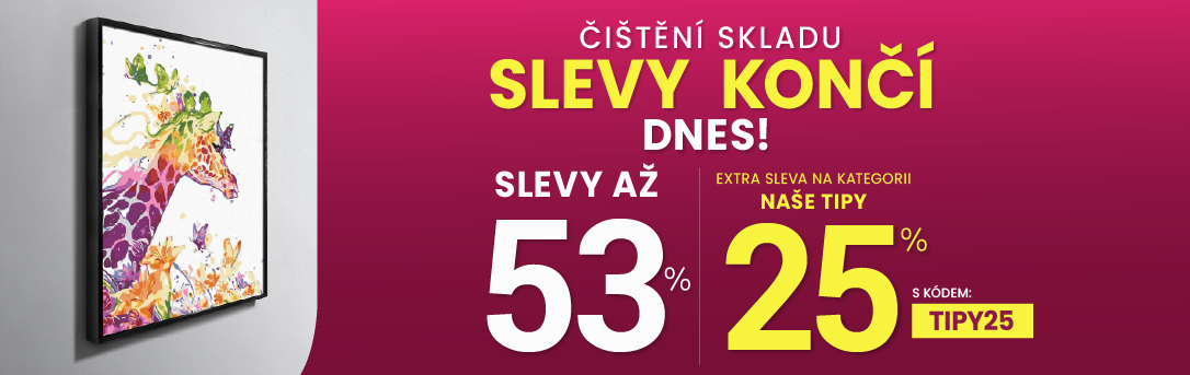 Slevy až 53 % + navíc 25 %