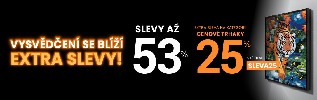 Slevy až 53 % + navíc 25 %