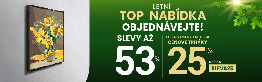 Slevy až 53 % + navíc 25 %