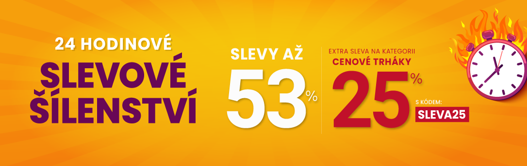 Slevy až 53 % + navíc 25 %