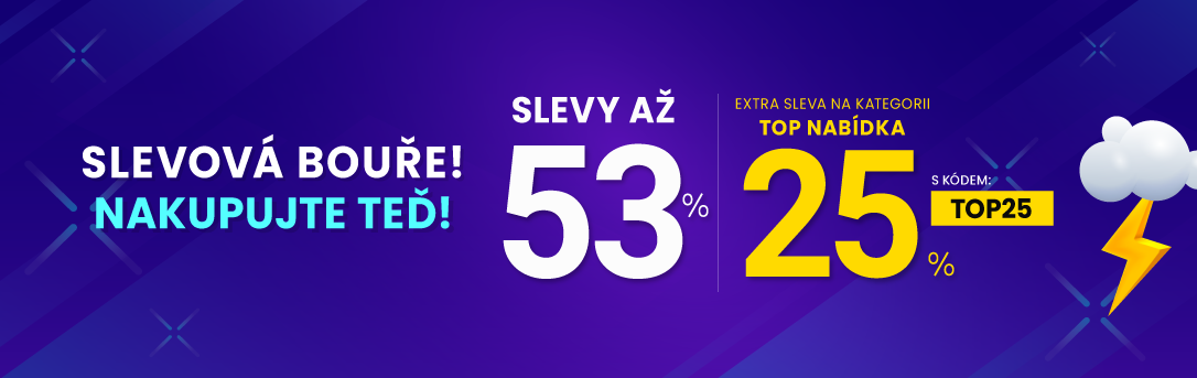 Slevy až 53 % + navíc 25 %