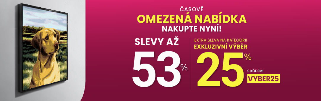 Slevy až 53 % + navíc 25 %