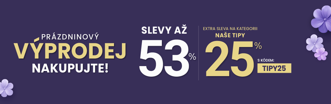 Slevy až 53 % + navíc 25 %