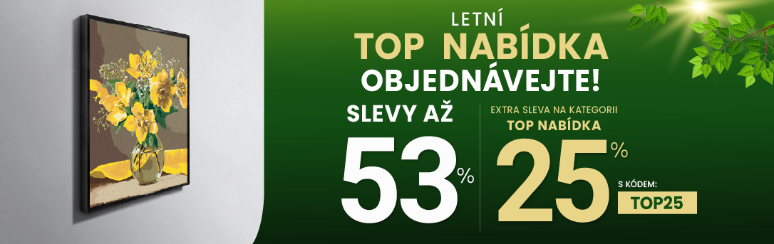 Slevy až 53 % + navíc 25 %
