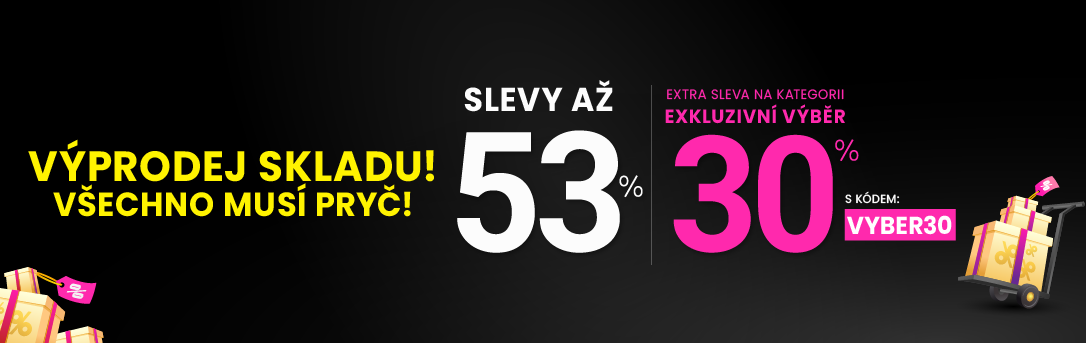 Slevy až 53 % + navíc 30 %