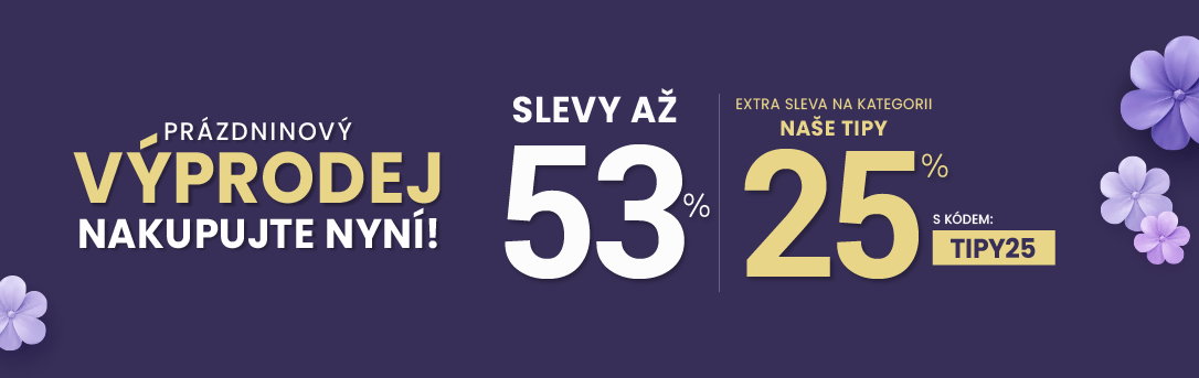 Slevy až 53 % + navíc 25 %