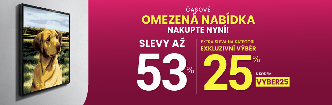 Slevy až 53 % + navíc 25 %