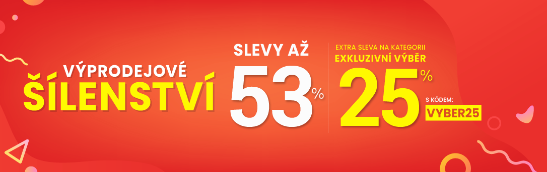 Slevy až 53 % + navíc 25 %
