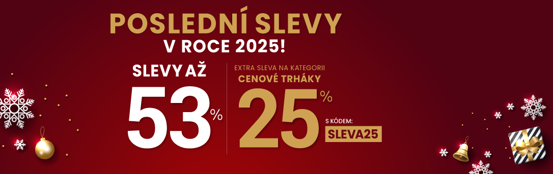 Slevy až 53 % + navíc 25 %
