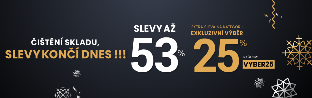 Slevy až 53 % + navíc 25 %