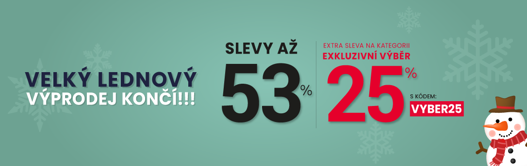 Slevy až 53 % + navíc 25 %