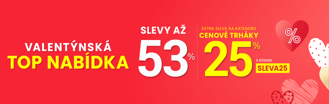 Slevy až 53 % + navíc 25 %