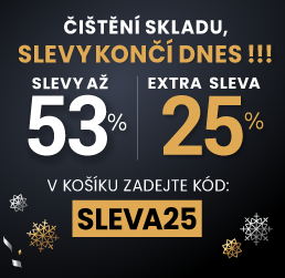 Slevy až 53 % + navíc 25 %