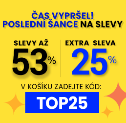 Slevy až 53 % + navíc 25 %